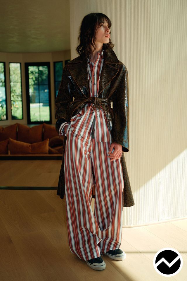 Sanderlak, FW26 menswear, Striped, look 14