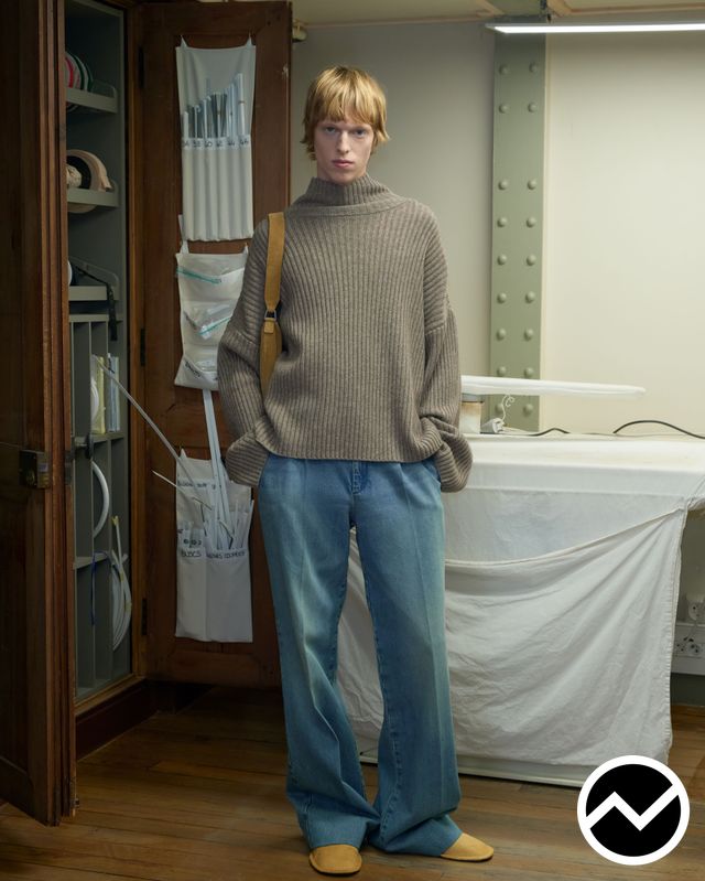 Sandro, FW26 womenswear, Loose Jeans, look 13