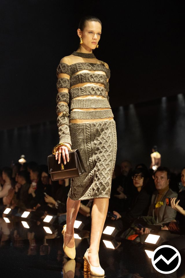 Schiaparelli, FW26 womenswear, Butter Yellow, look 11