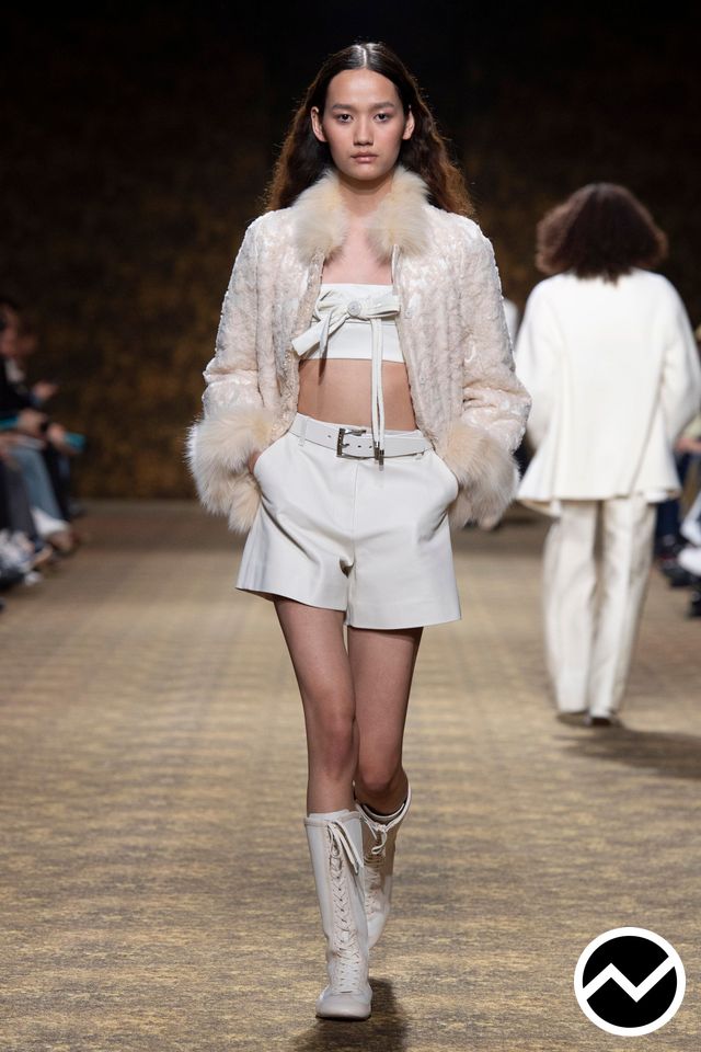 Shiatzy Chen, FW26 womenswear, Above The Knee Shorts, look 48