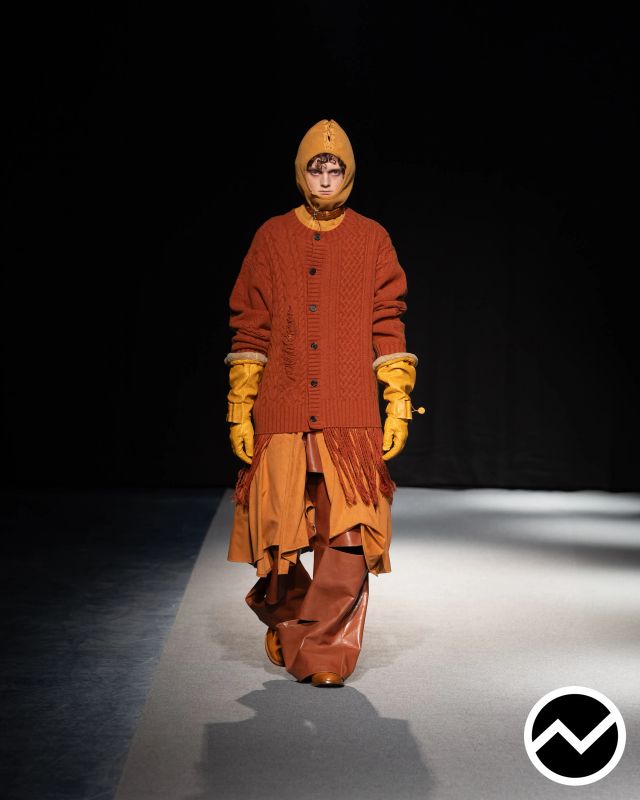 Songzio, FW26 menswear, Cable Knit, look 49