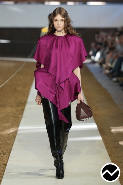 Stella Mccartney, FW26 womenswear, Asymmetric Blouse, look 29
