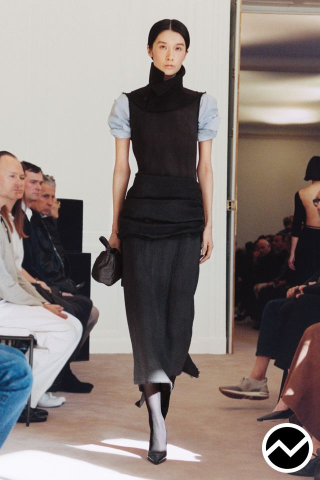 The Row, FW26 womenswear, Puff Sleeve Shirts, look 13