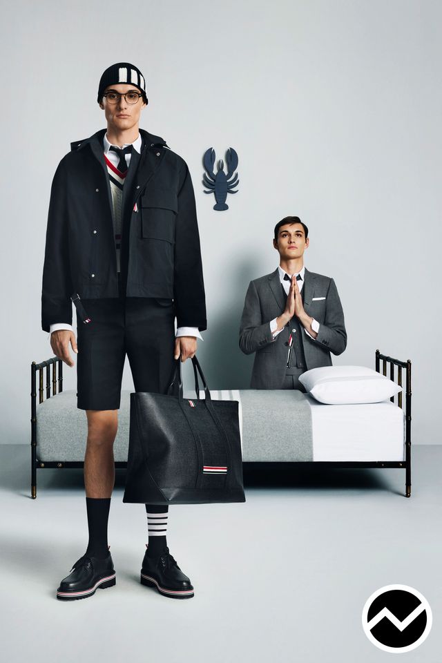 Thom Browne, FW26 menswear, Side Pocket Shorts, look 49