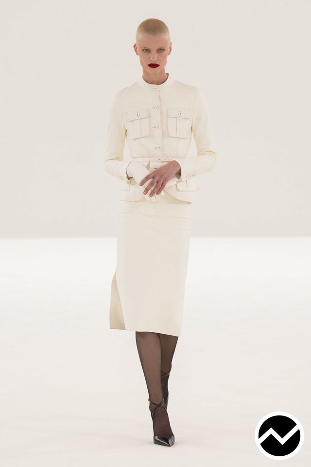 Tom Ford, FW26 womenswear, Slit Skirts, look 1