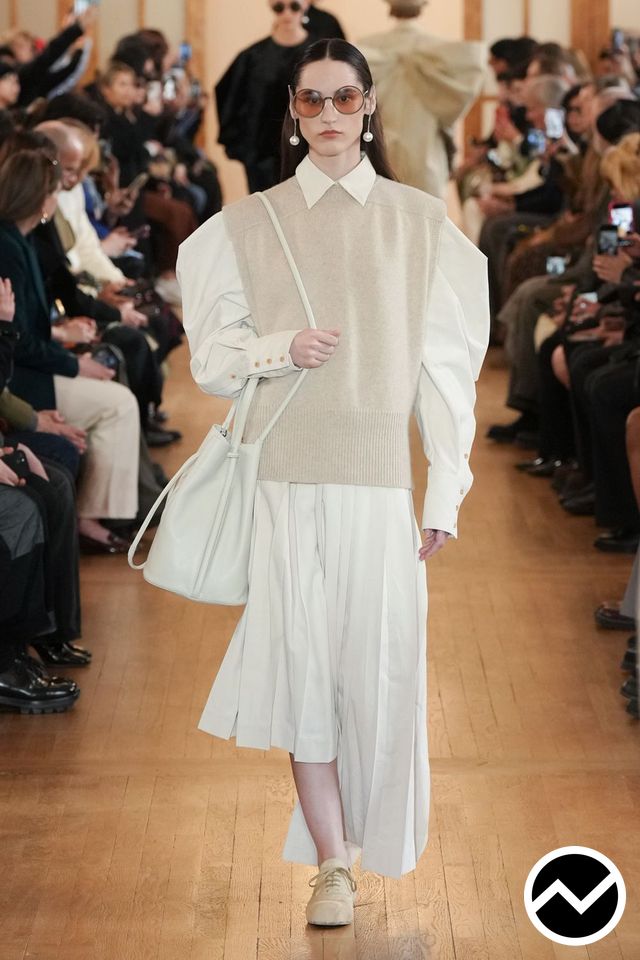 Uma Wang, FW26 womenswear, Puff Sleeve Shirts, look 3