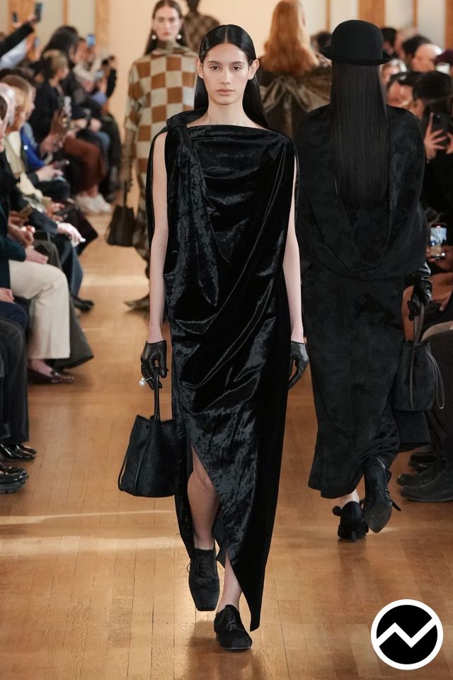 Uma Wang, FW26 womenswear, Velvet, look 27
