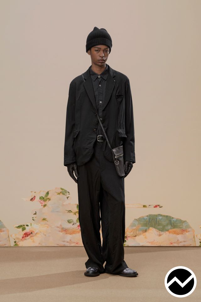 Undercover, FW26 menswear, Double Pleated Pants, look 2