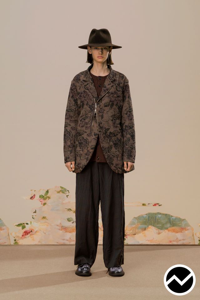 Undercover, FW26 menswear, Jacquard, look 3