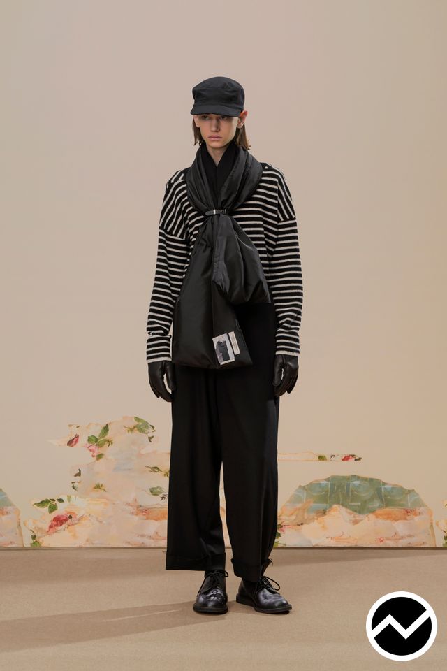 Undercover, FW26 womenswear, Striped, look 17