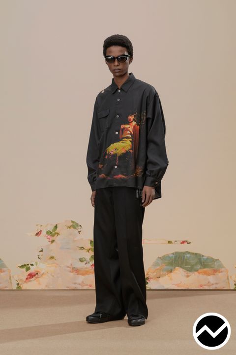 Undercover, FW26 menswear, Graphic, look 35