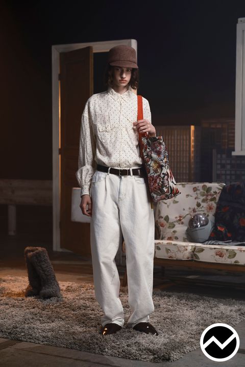Undercover, FW26 menswear, Baggy Jeans, look 14
