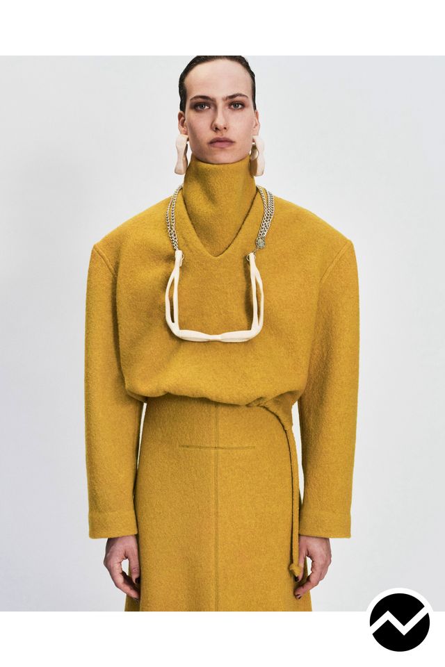 Véronique Leroy, FW26 womenswear, Mustard, look 9