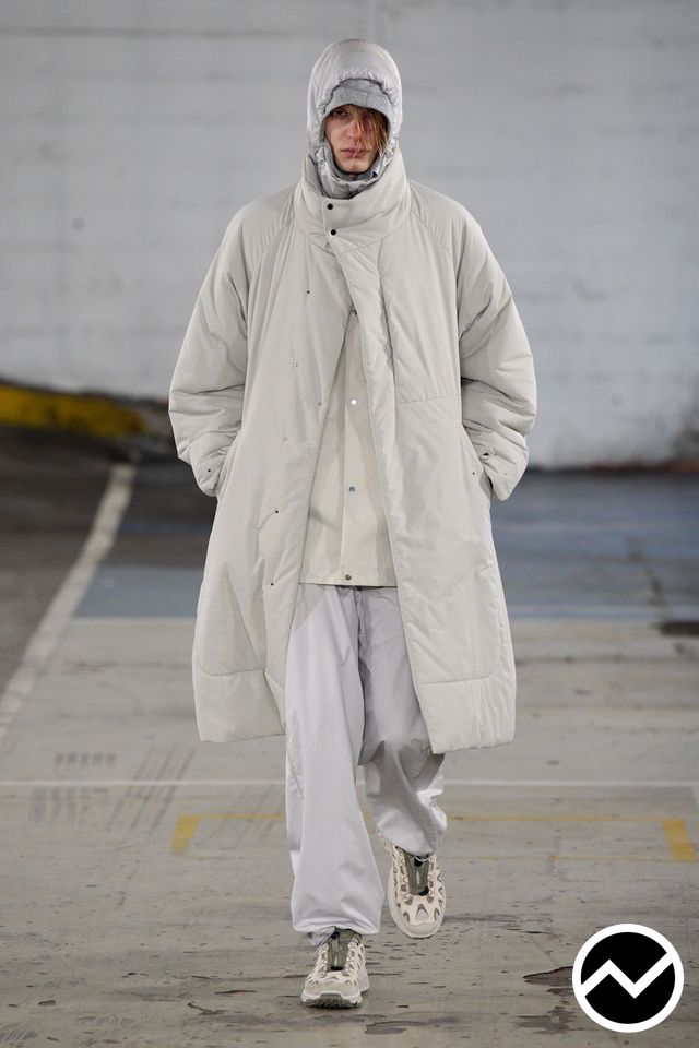 White Mountaineering FW26 menswear, look 1
