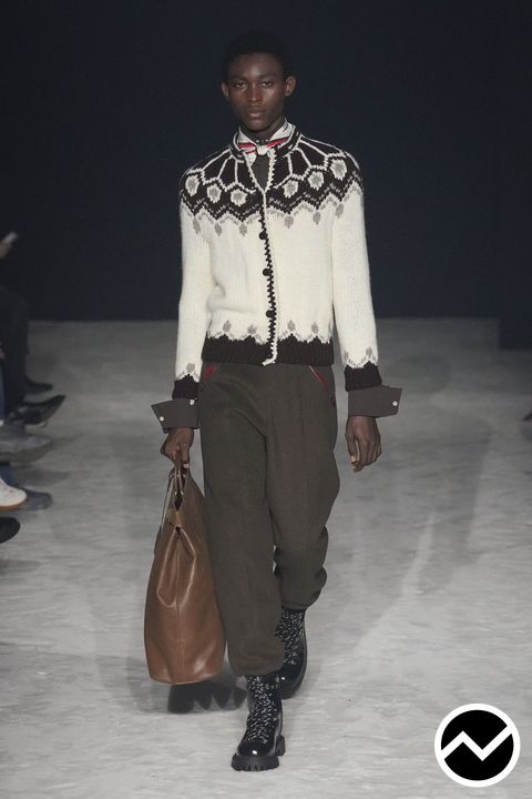 Wooyoungmi, FW26 menswear, Fair Isle, look 23