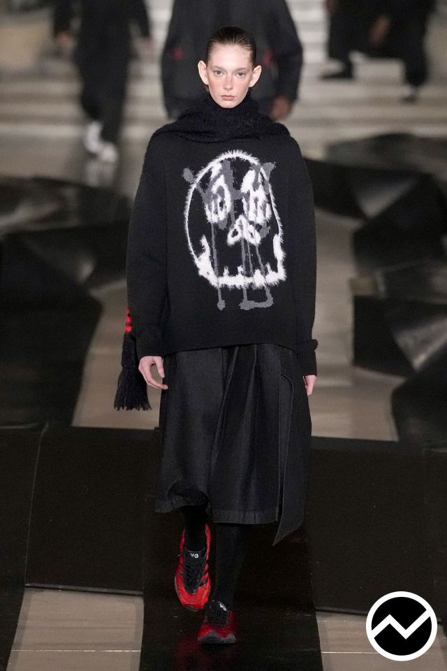Y 3, FW26 womenswear, Graphic, look 27