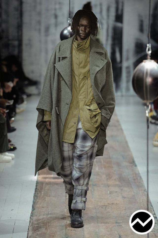 Yohji Yamamoto, FW26 menswear, Boucle, look 10