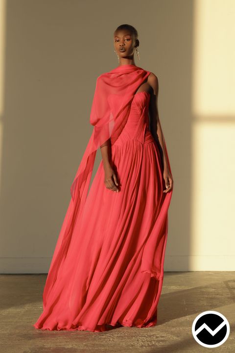 Zuhair Murad, FW26 womenswear, Coral, look 51