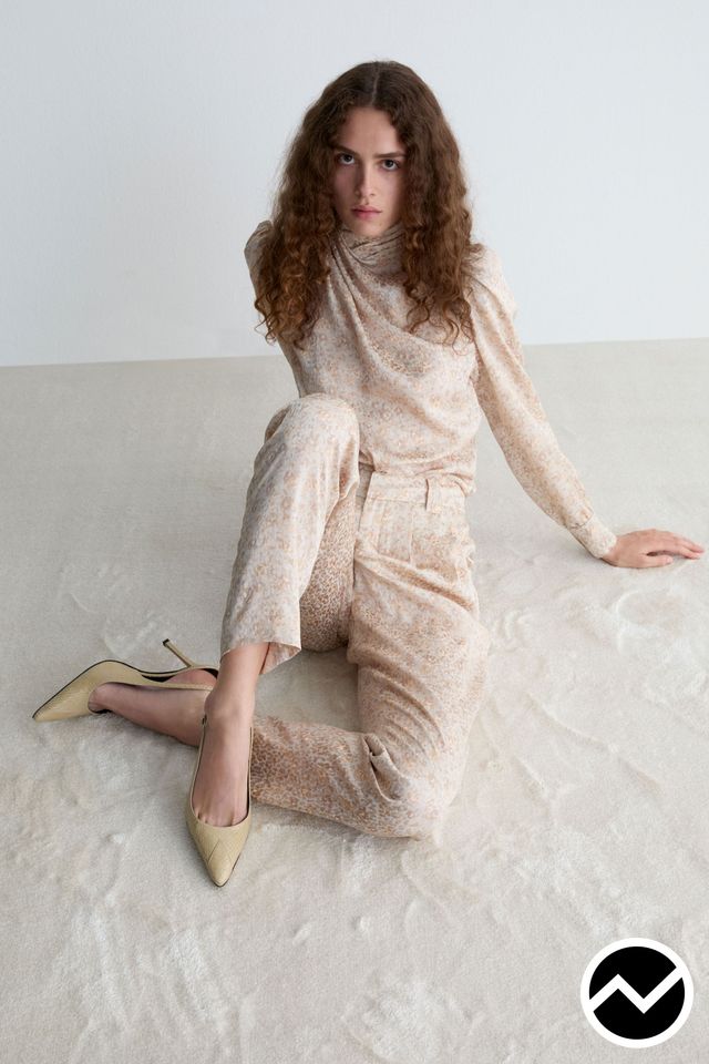 Alessandra Rich, SS26 womenswear, Beige Twins, look 8