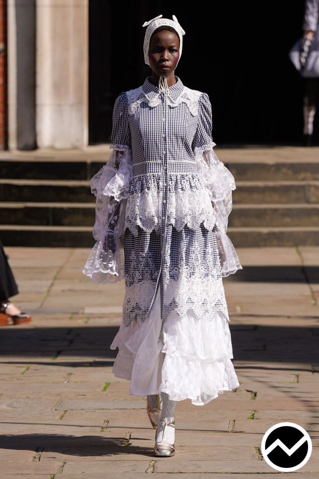 Bora Aksu, SS26 womenswear, White, look 4