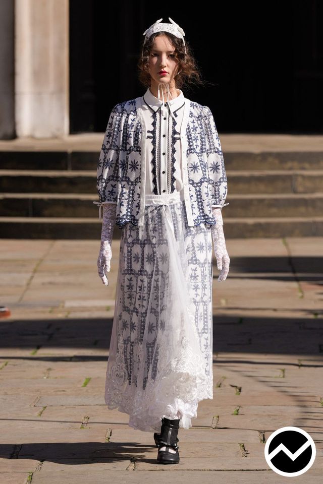 Bora Aksu, SS26 womenswear, Abstract, look 9