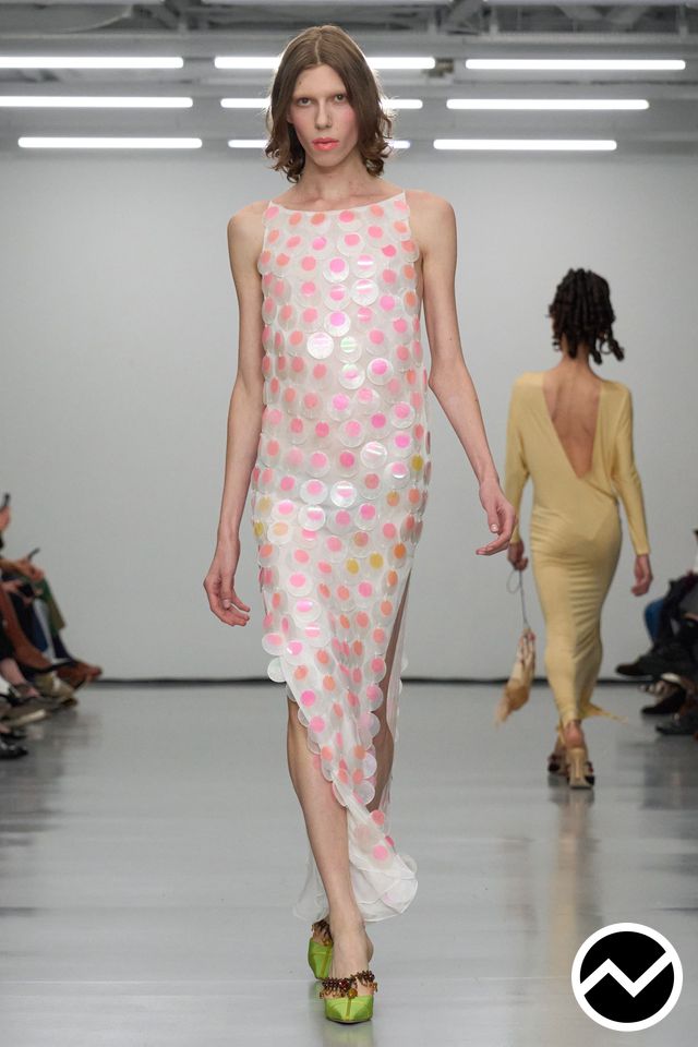 Conner Ives, SS26 womenswear, Shift Dress, look 28