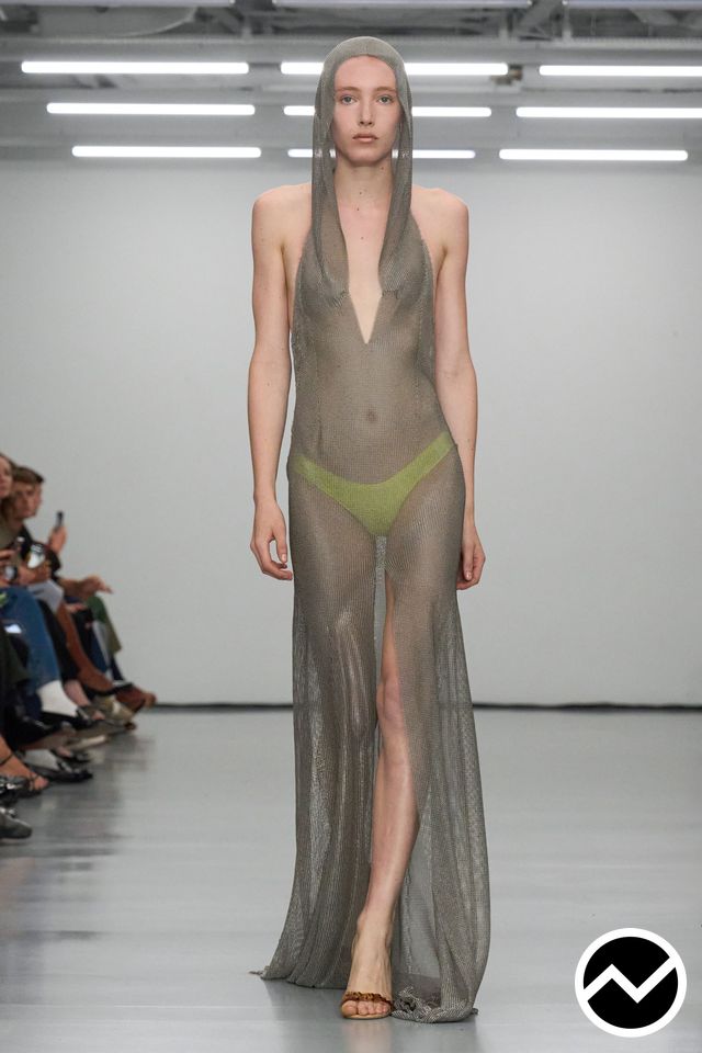 Conner Ives, SS26 womenswear, Metallic, look 30