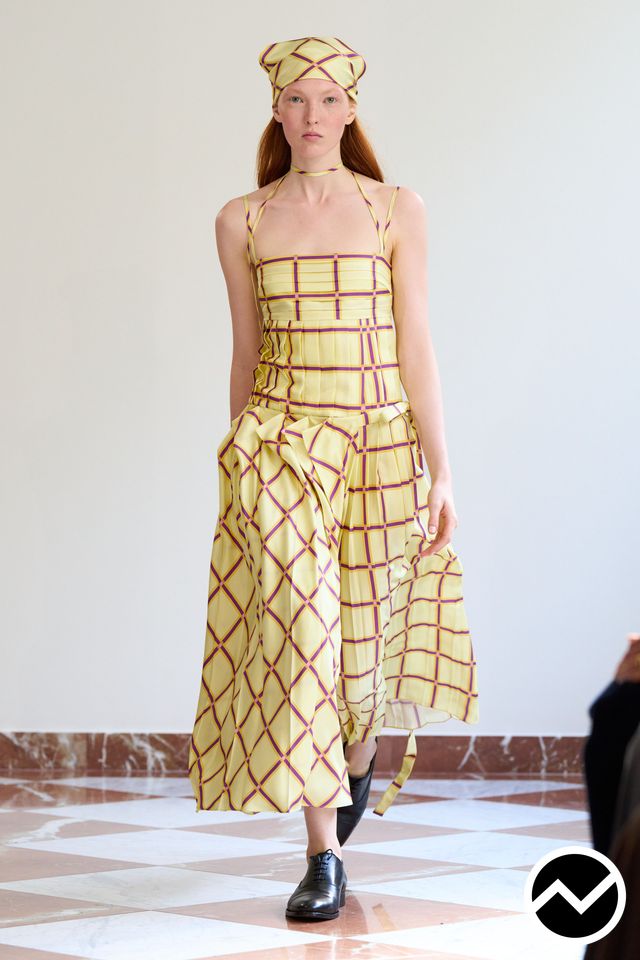Emilia Wickstead, SS26 womenswear, Butter Yellow, look 1
