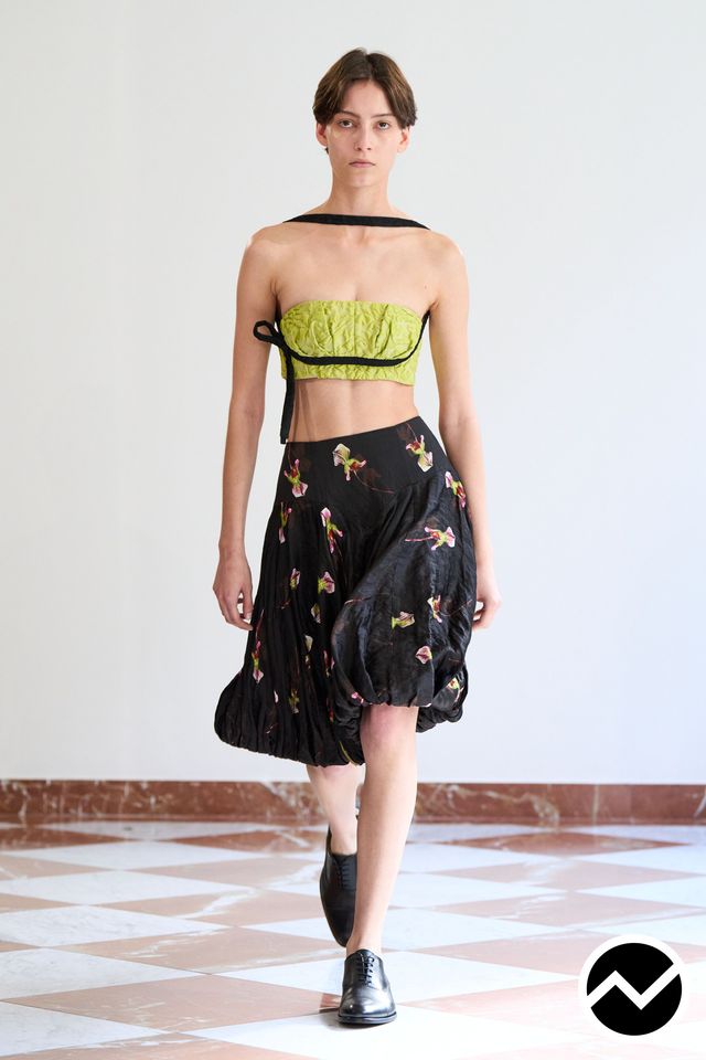 Emilia Wickstead, SS26 womenswear, Cropped Top, look 7