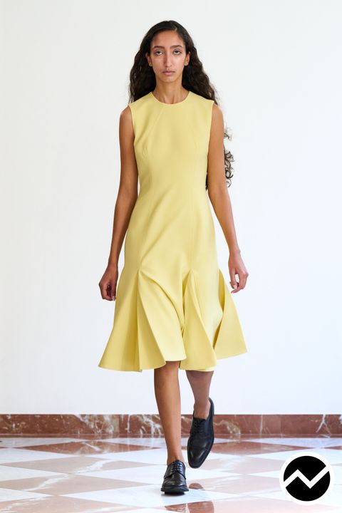 Emilia Wickstead, SS26 womenswear, Asymmetric Hem Dress, look 16