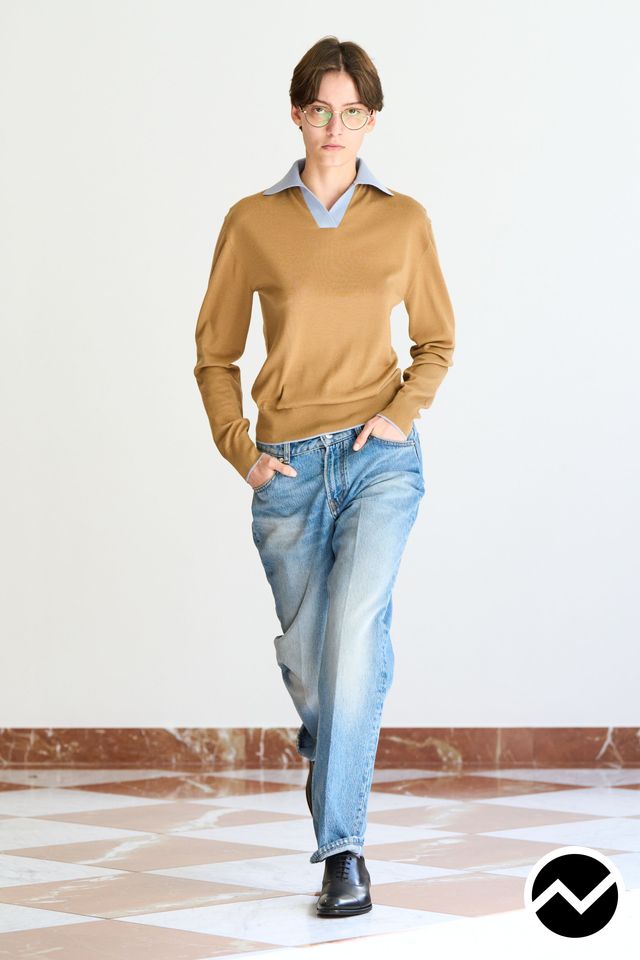 Emilia Wickstead, SS26 menswear, Full Length Jeans, look 31