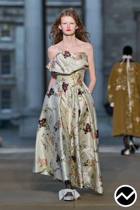 Erdem, SS26 womenswear, Strapless Dress, look 21