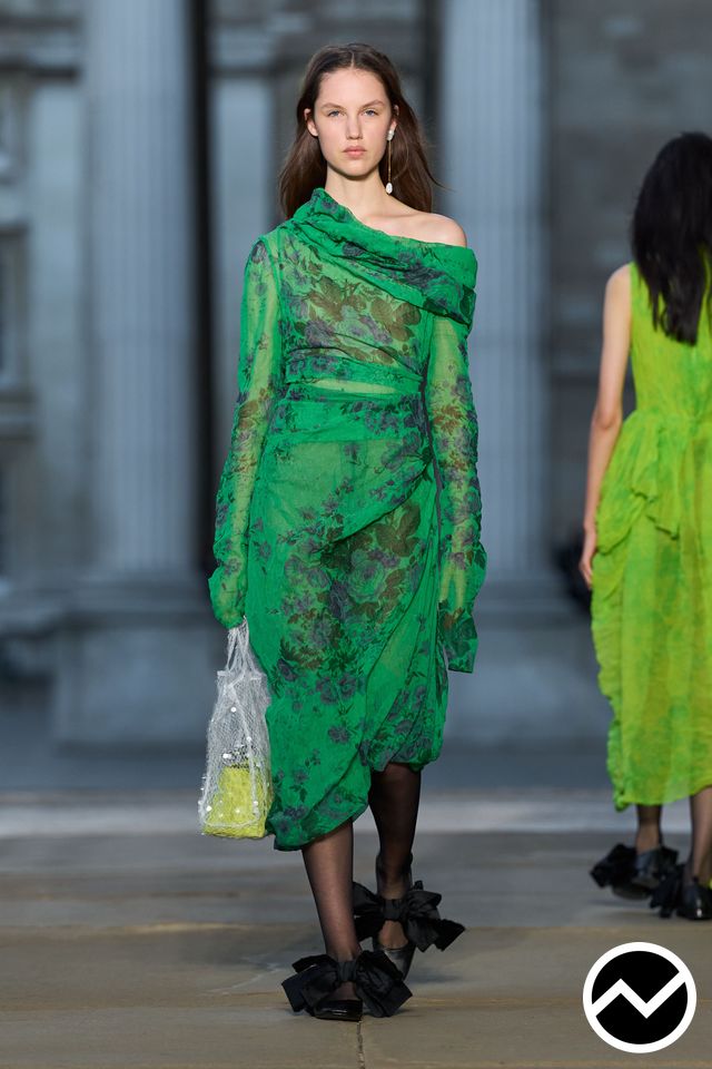 Erdem, SS26 womenswear, Emerald, look 31