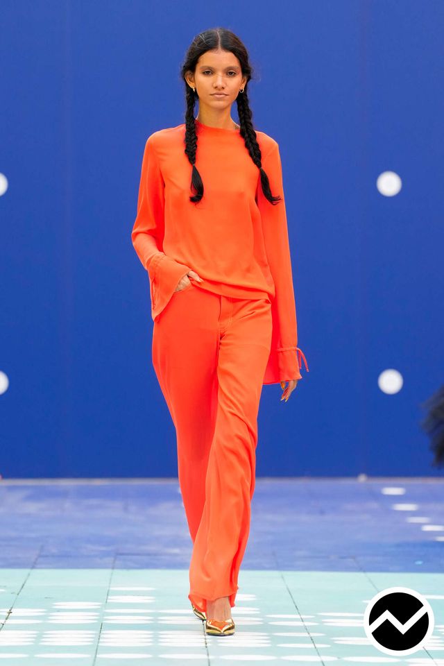 Ksenia Schnaider, SS26 womenswear, Orange, look 24