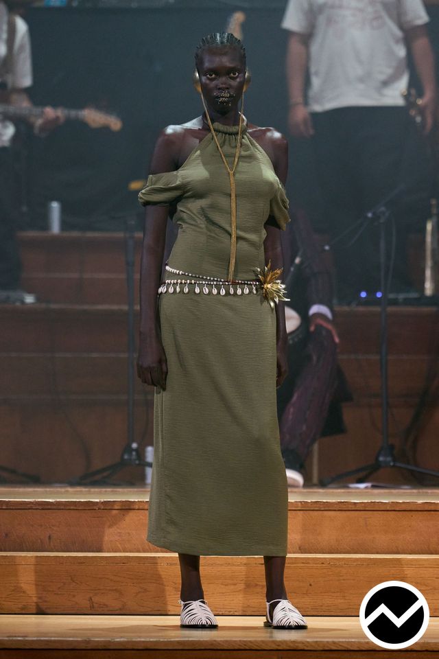 Labrum London, SS26 womenswear, Olive, look 13