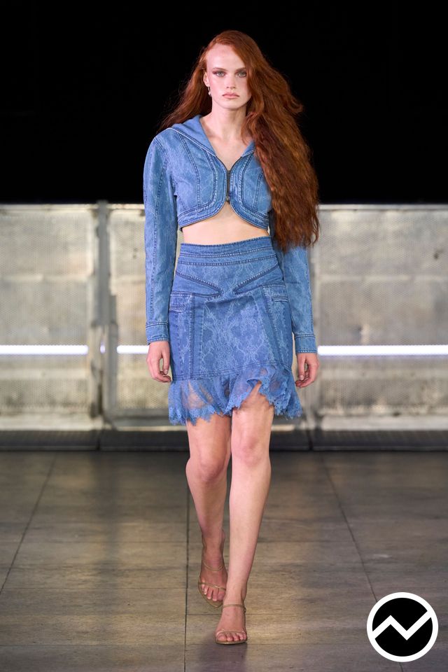 Mark Fast, SS26 womenswear, Denim, look 8