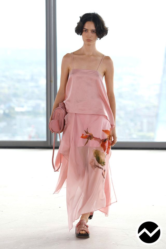 Marques'Almeida, SS26 womenswear, Asymmetric Hem Skirts, look 19