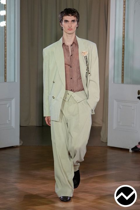 Nanushka, SS26 menswear, High-Rise Pants, look 4