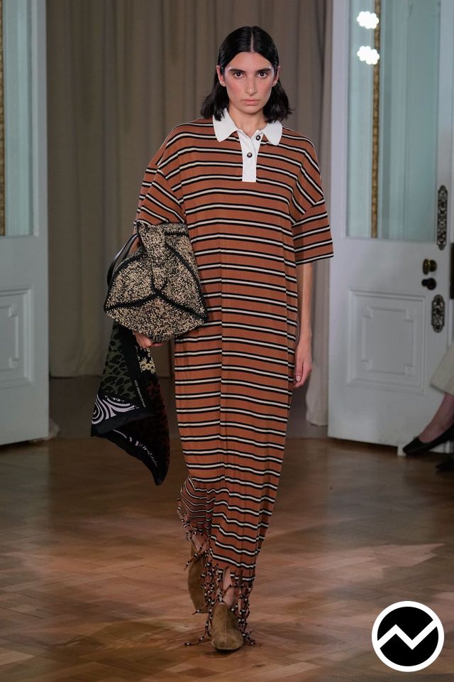 Nanushka, SS26 womenswear, Striped, look 15