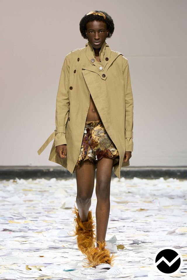 Oscar Ouyang, SS26 womenswear, Skinny Shorts, look 7