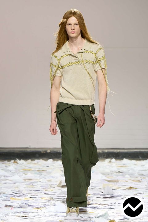 Oscar Ouyang, SS26 menswear, Cargo Pants, look 9