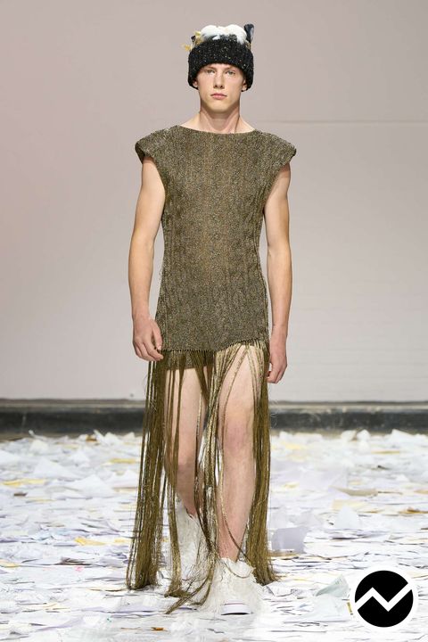 Oscar Ouyang, SS26 menswear, Abstract, look 17