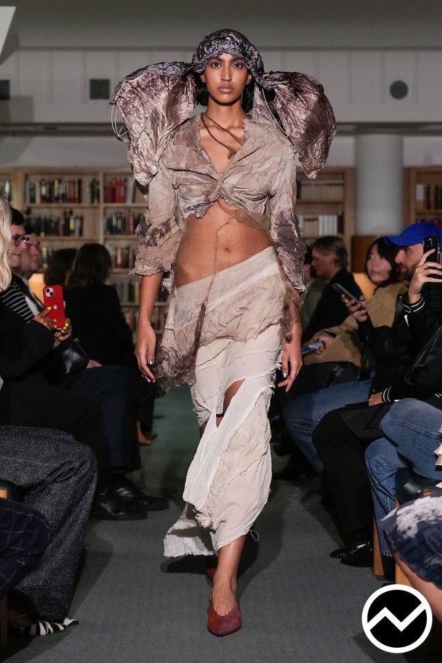 Paolo Carzana, SS26 womenswear, Asymmetric Hem Skirts, look 8
