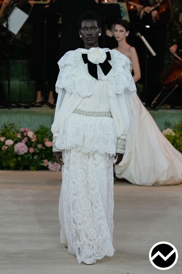 Richard Quinn, SS26 womenswear, Lace, look 47
