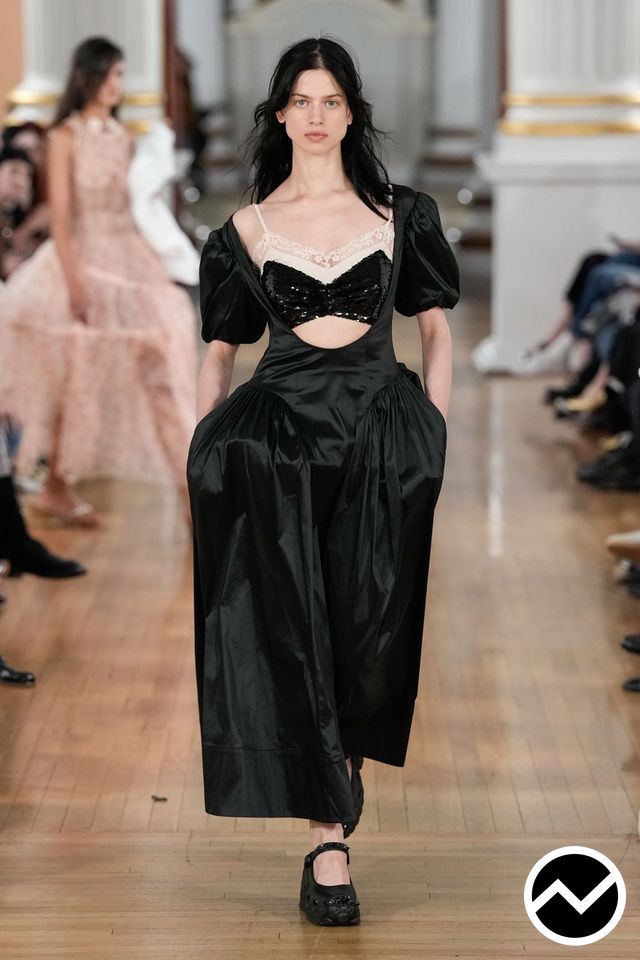 Simone Rocha, SS26 womenswear, Black, look 53