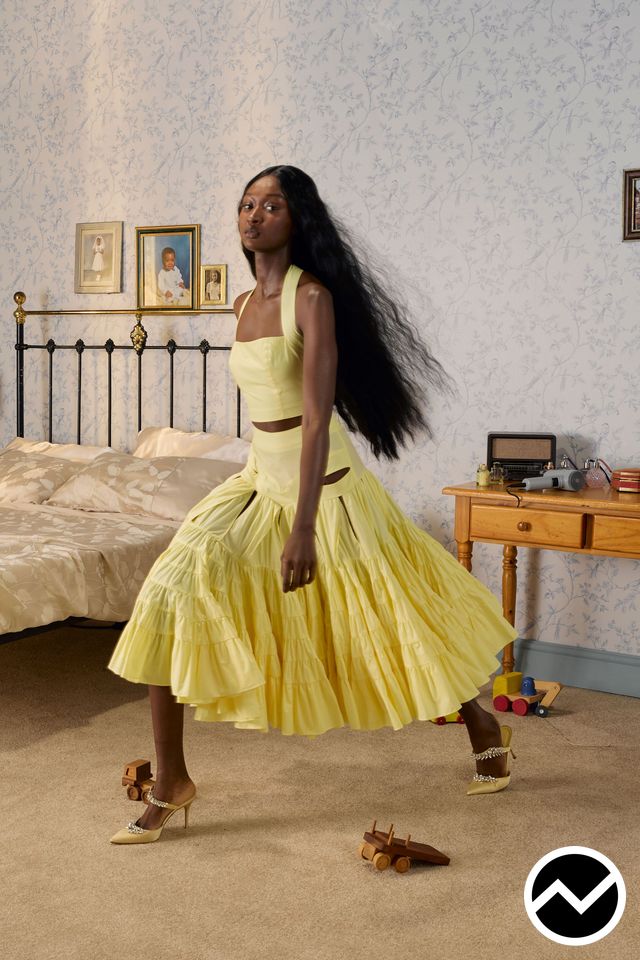 Tolu Coker, SS26 womenswear, Champagne, look 18