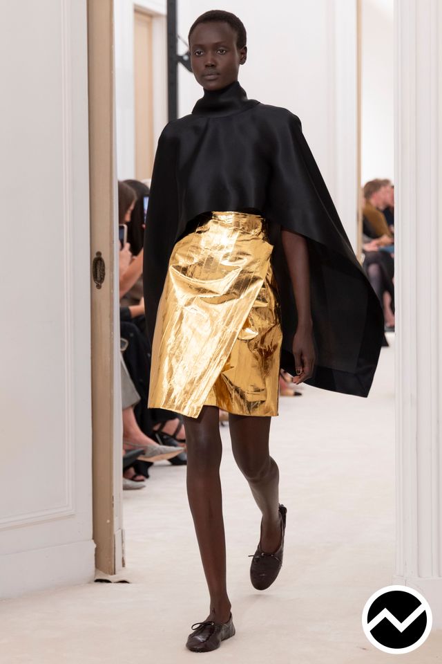 Alberta Ferretti, SS26 womenswear, Champagne, look 47