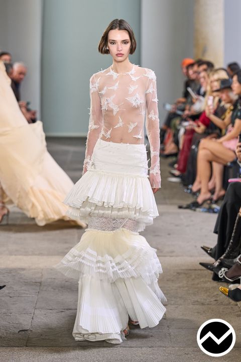 Blumarine, SS26 womenswear, Layered Skirts, look 40