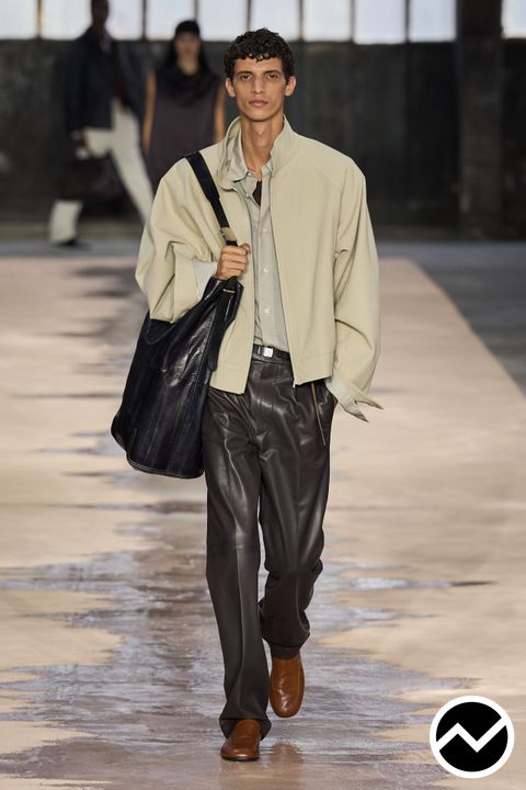 BOSS, SS26 menswear, Leather, look 24