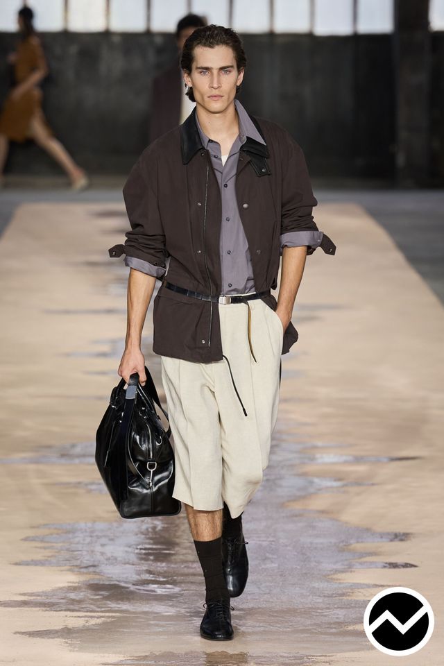 BOSS, SS26 menswear, High-Rise Shorts, look 39
